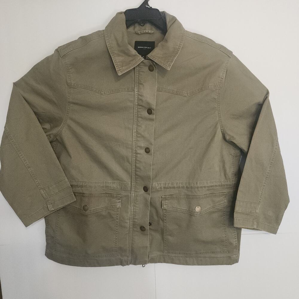 Banana Republic Men's Utility‎ Field Jacket XL Khaki/Olive New With Tag